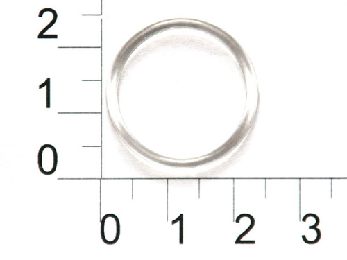  2000Т прозрачный Кольцо пластик d=20мм (упаковка 1000 штук)  ТриКатушки