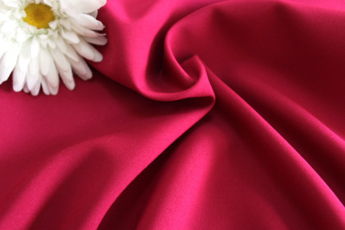  Ткань Габардин стрейч арт.1000 ,ш.150см., 270 гр/мп., №217 цв. темная фуксия  ТриКатушки