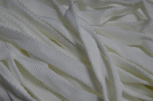  Шнур плоский полиэфирный 15мм (уп.100 м) цв. белый  ТриКатушки