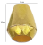  Наконечник для шнура (Колокольчик) арт.8422 цв.Золото (уп.50/1000шт)  ТриКатушки