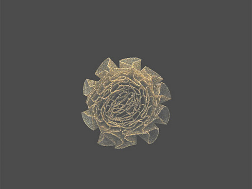  016 F пришивной элемент (упаковка 100 штук) коричневый  ТриКатушки