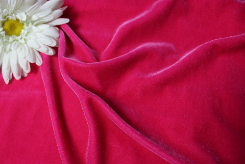  Ткань 3001 Бархат стрейч, ш.150см., №211  ТриКатушки
