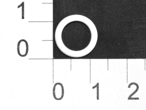  800В белый Кольцо металл крашенный d=08мм (упаковка 1000 штук)  ТриКатушки