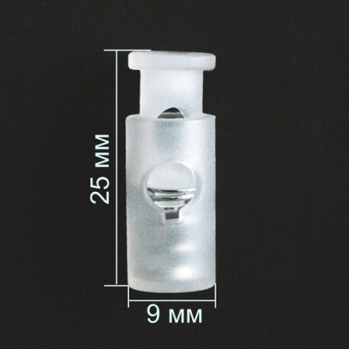  3086 прозрачный Фиксатор пластик (упаковка 200 штук)  ТриКатушки