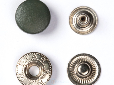  Пластиковая крышка (1 часть кнопки) 15мм цв. хаки 327 (уп 720шт)  ТриКатушки