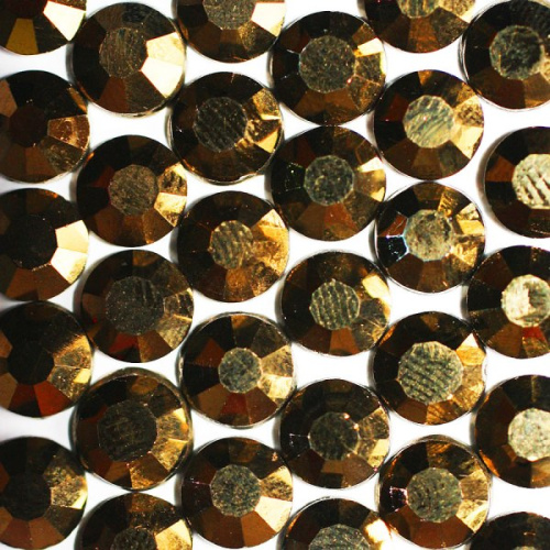  Стразы термоклеевые SS-10, D=2,6-2,8мм (упаковка 1440 штук) цв.9030 AURUM  ТриКатушки