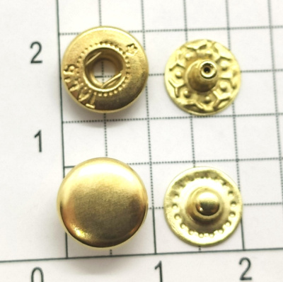  Кнопка VT-2 (10 мм) Альфа сталь цв. Золото (уп 720 шт) Tals(Турция)  ТриКатушки