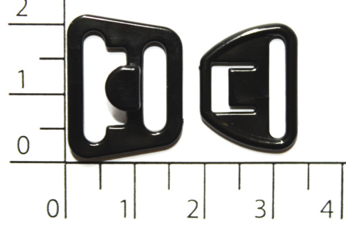  06С черный 15мм Застежки пластик для бюстгальтера (упаковка 1000 штук)  ТриКатушки