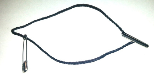  Биркодержатели с булавкой К100-3 90 мм (уп.1000 шт.) цв.черный (никель)  ТриКатушки