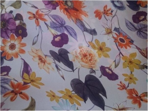  Ткань Шифон ПРИНТ ш.150см.,2010 цвет №109  ТриКатушки