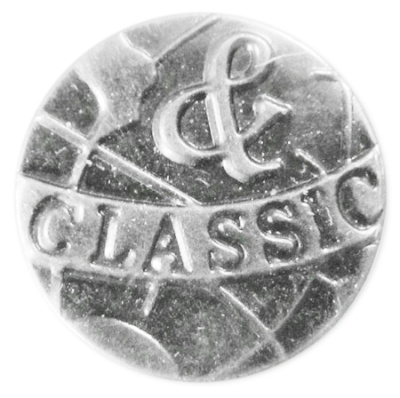  Пуговицы джинсовые в блистере 17мм (уп. 12шт.), CLASSIC цв. никель  ТриКатушки