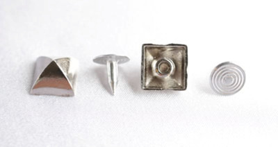  020-F черный никель Хольнитены декоративные "металл" 10мм (упаковка 500 штук)  ТриКатушки