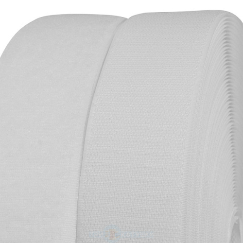  Лента контакт 30 мм №001 белый (кор. 400 м)  ТриКатушки