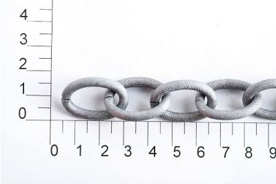  UX 013С цепь алюминий цв. black ancient silver (упаковка 10 метров)  ТриКатушки