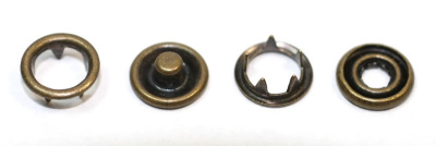  Кнопка металл (нерж), арт.111#, рубашечная, D=7,5мм, цв.Антик (упаковка 1440 штук)  ТриКатушки