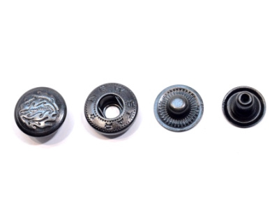  Кнопка 15 мм ЛИСТЫ (уп. 20 шт) Оксид ProKnopka  ТриКатушки