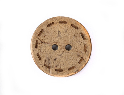  Пуговицы кокос CY 0236 16L-9мм,2 прок.цв. Натуральный (уп.50 шт.)  ТриКатушки