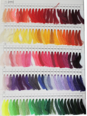 Карта цветов ниток EURON №1 А,С на нитки универс.,армир.3