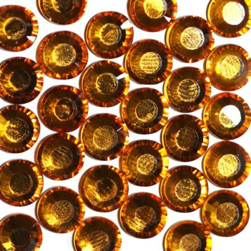  Стразы термоклеевые SS-16, D=3,6-3,9мм (упаковка 1440 штук) цв.9015 TOPAZ  ТриКатушки